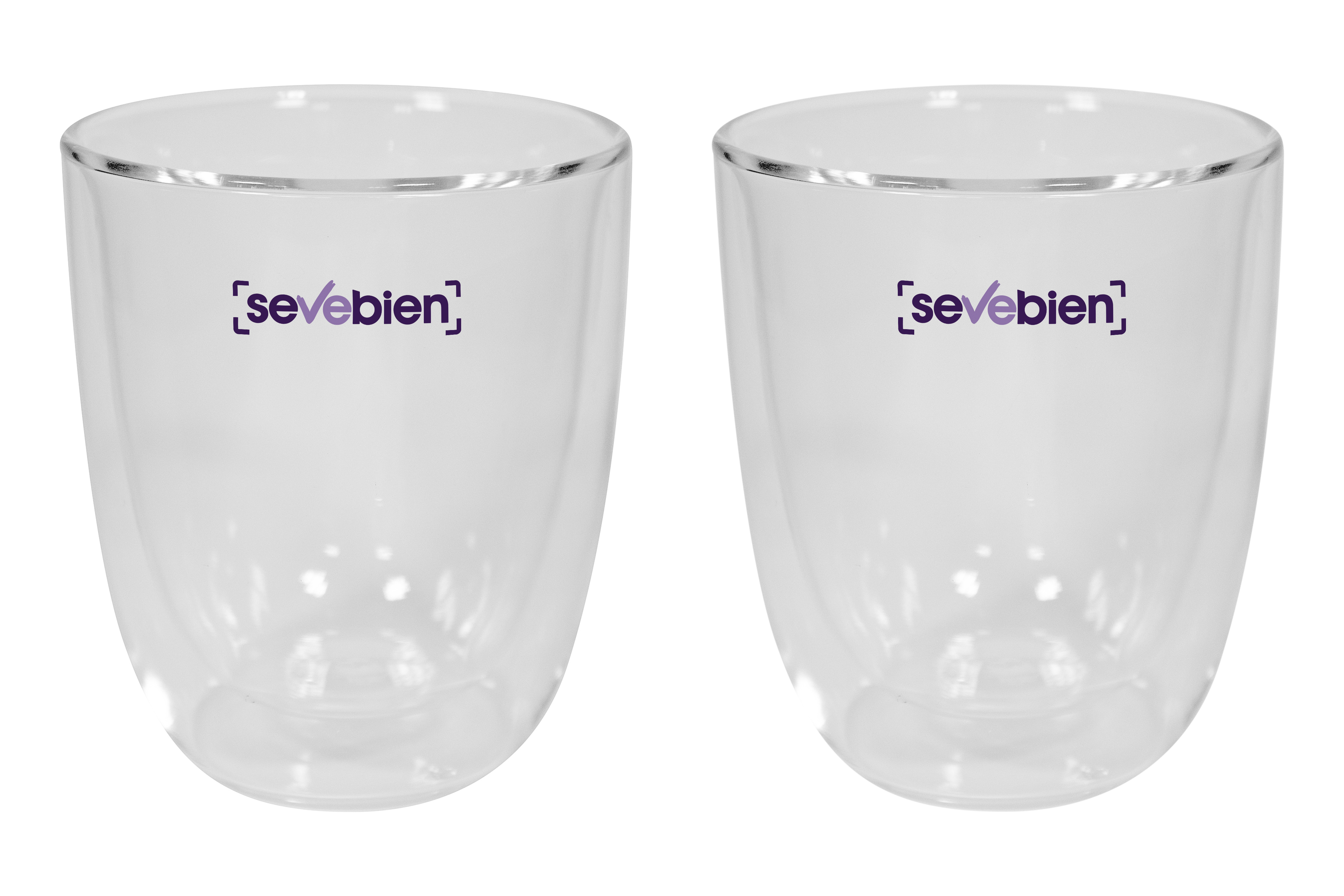 Cdo Promocionales Set De Vasos De Vidrio Double 